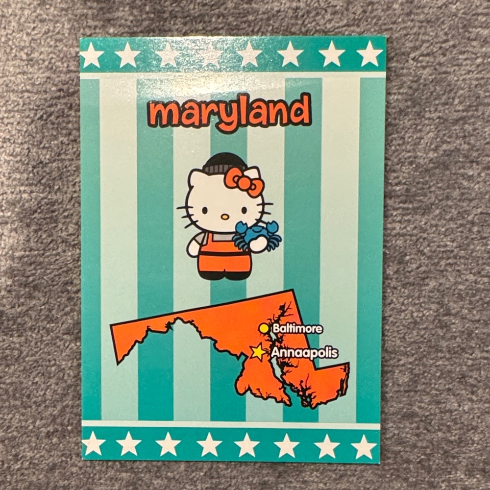 Hello Kitty Maryland Collectable Card